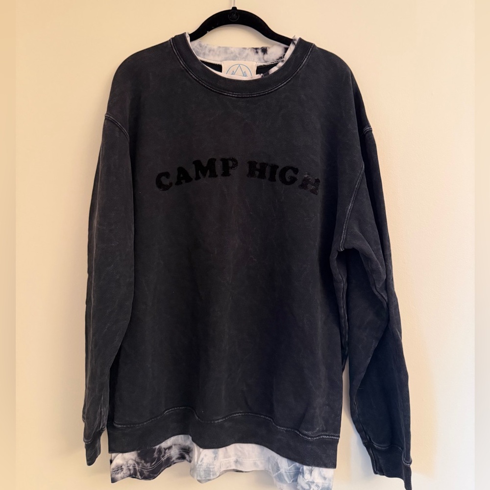 Camp High Collective Black and White sweatshirt